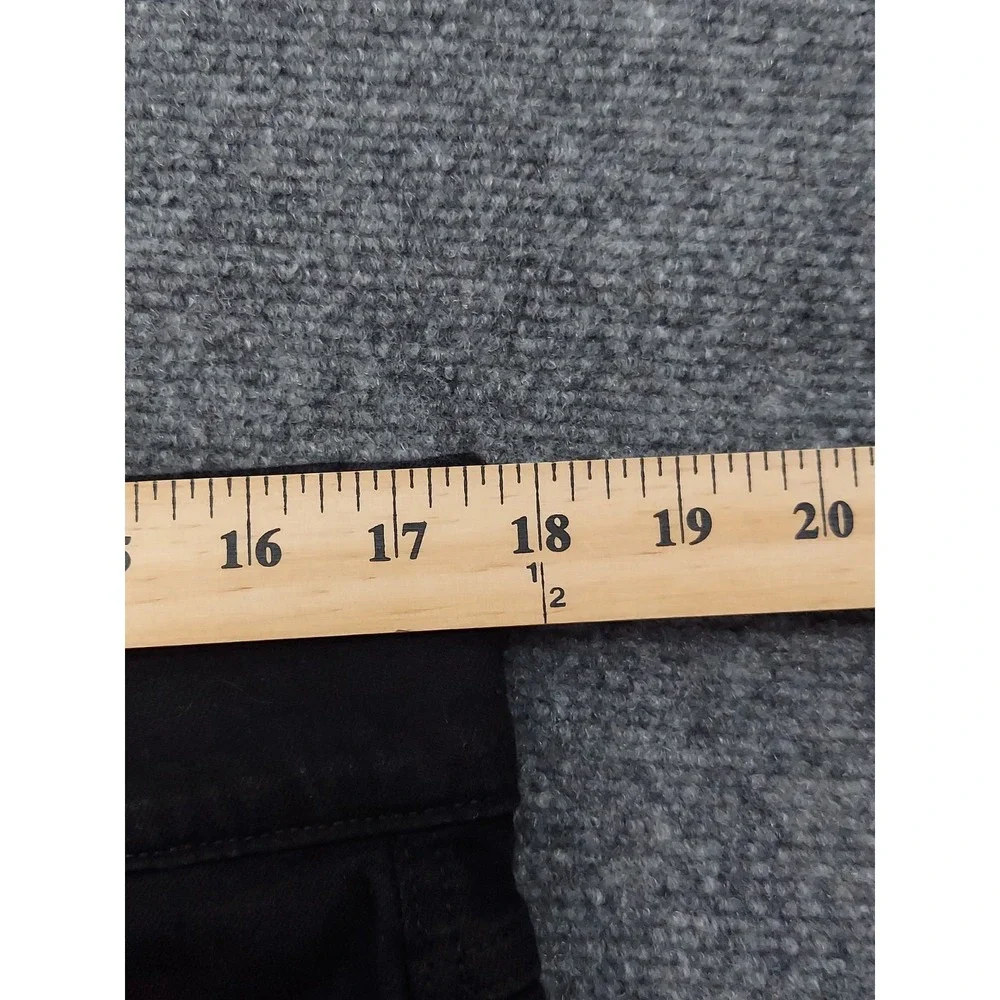 Spanx Jeans Womens 1X Black Stretch Flare Pull On Denim Pants 26